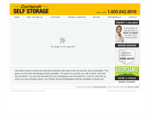 Tablet Screenshot of cortlandtstorage.com